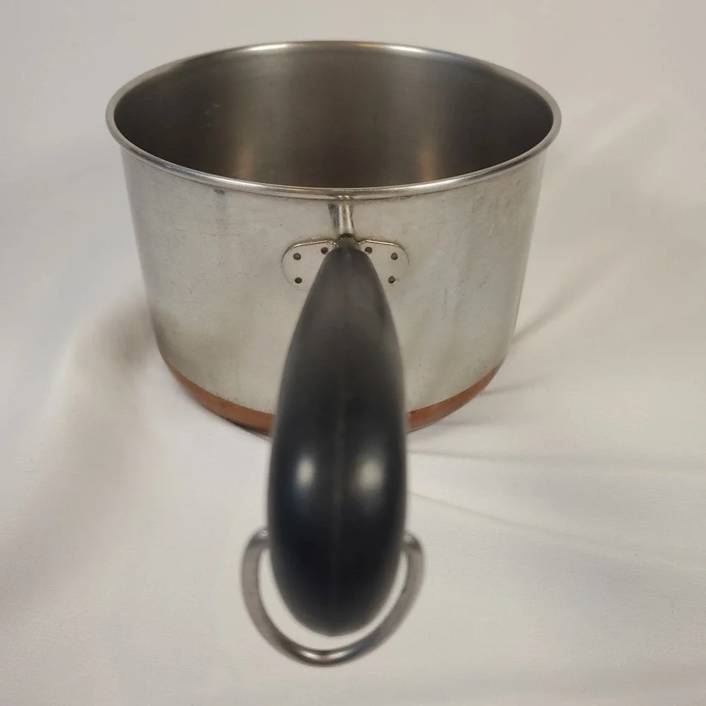 Vtg 1801 Revere Ware Copper Clad Bottom - 2 Qt -82 - Saucepan NO LID
